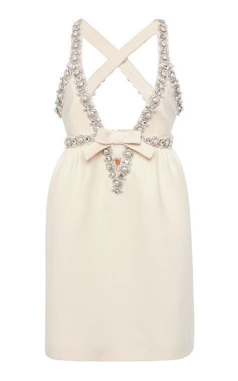 miu miu embellished dress